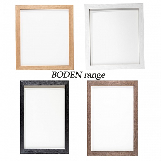 BODEN range wood grain picture frames, sizes from A4