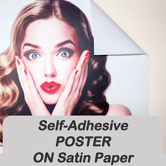 Posters Self-Adhesive Photo Satin Paper PE 240gsm
